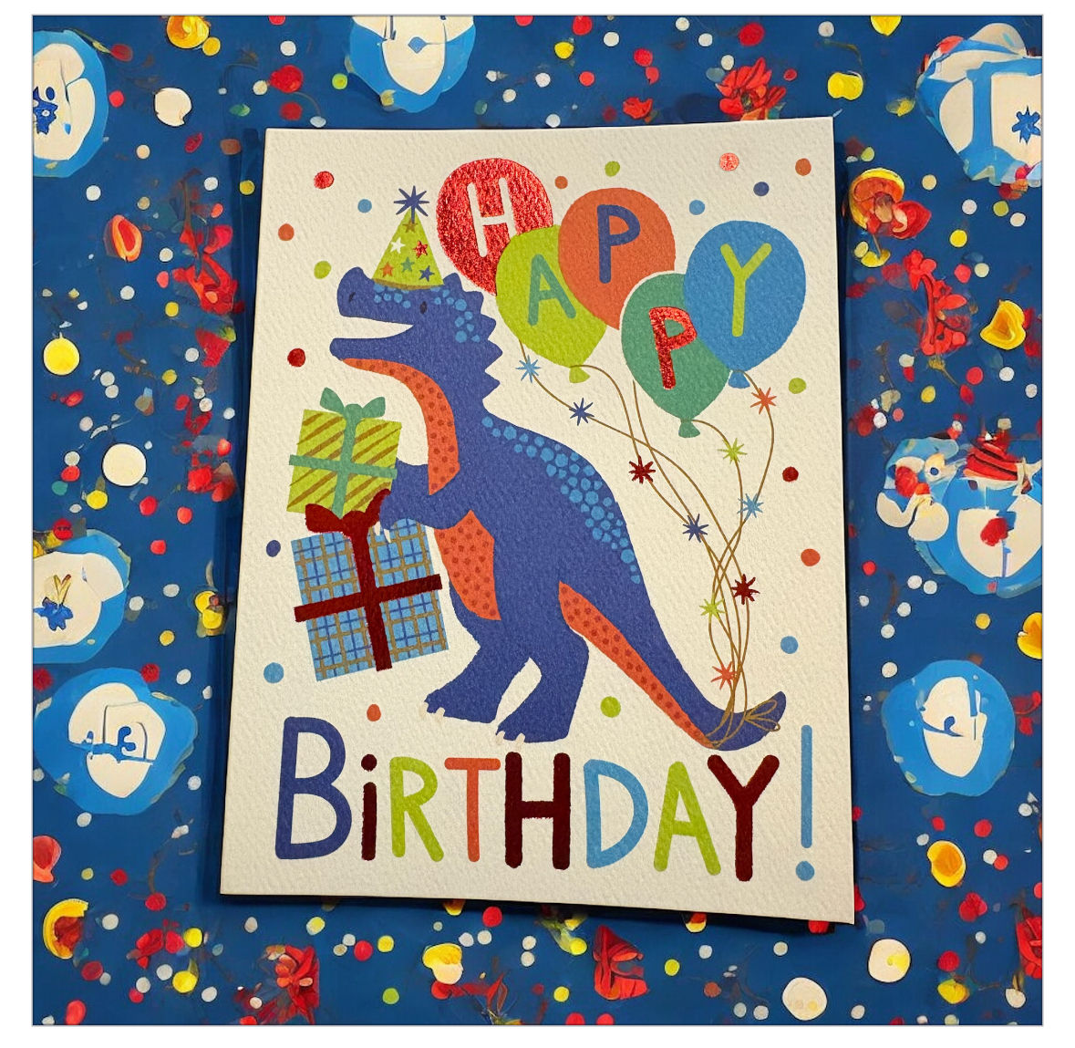 Card Birthday Dino
