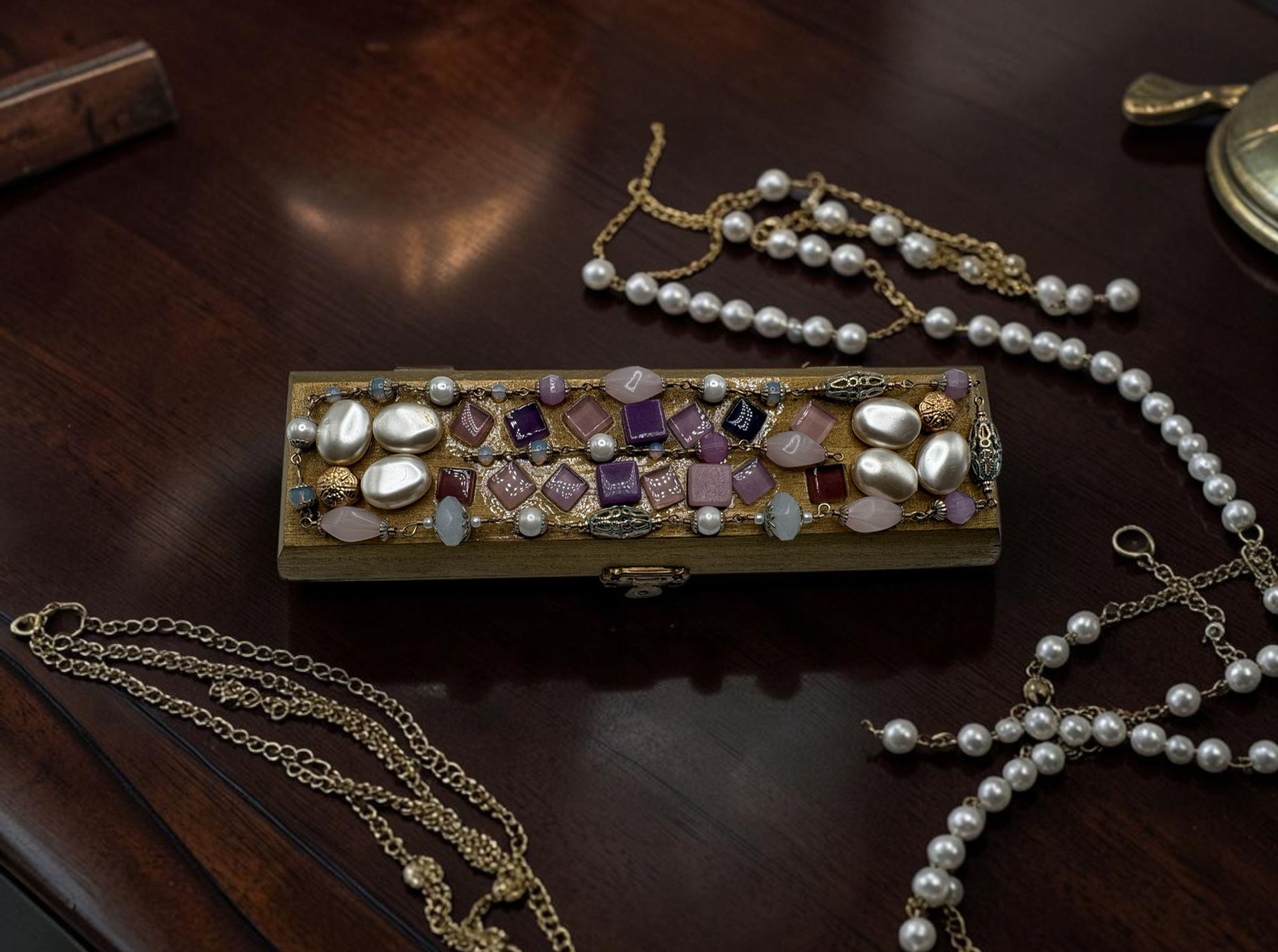 Beaded Trinket Box