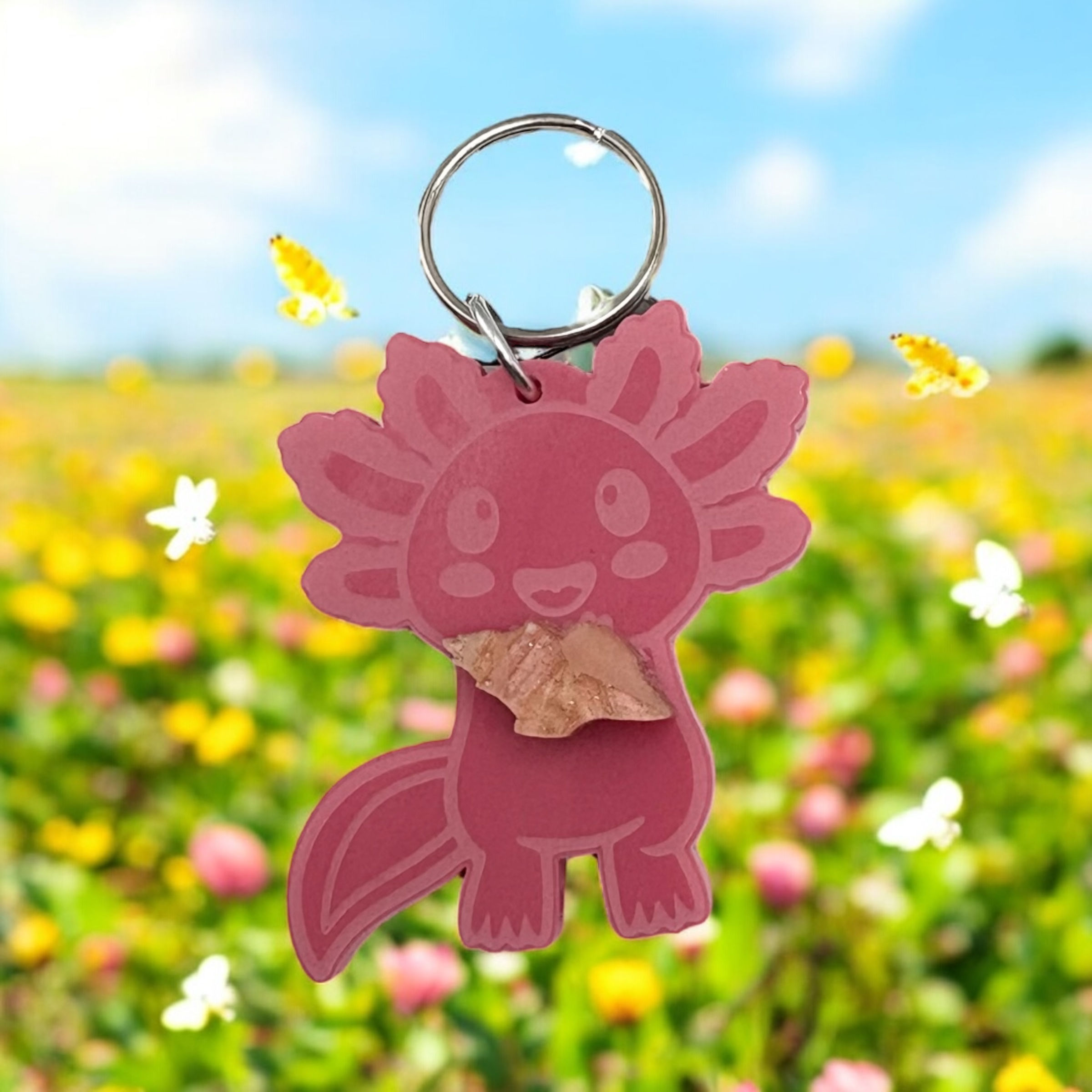 Keychain Axolotl Magnet