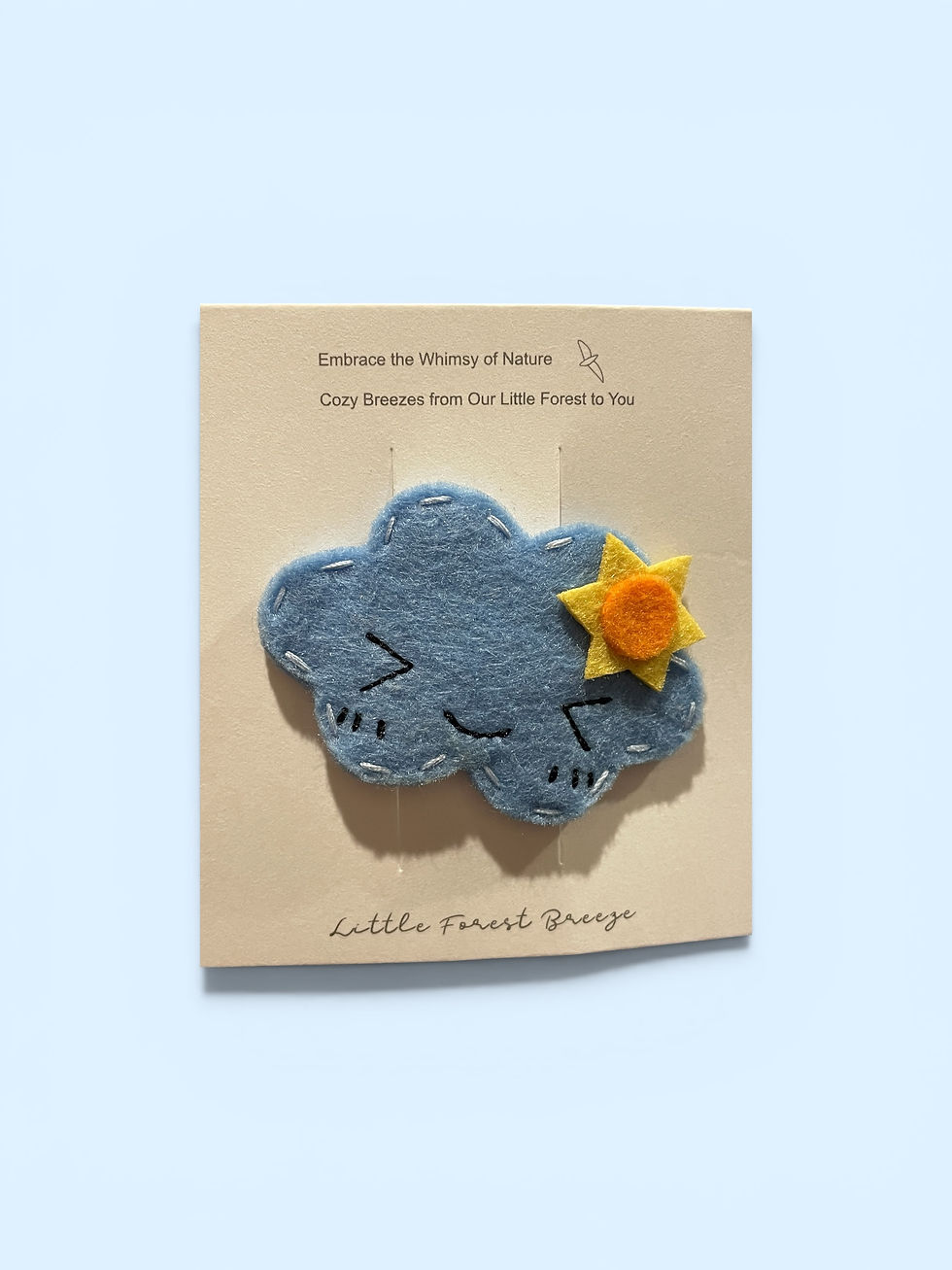 Thumbnail: Hair Clip Felt Stitch (#17)