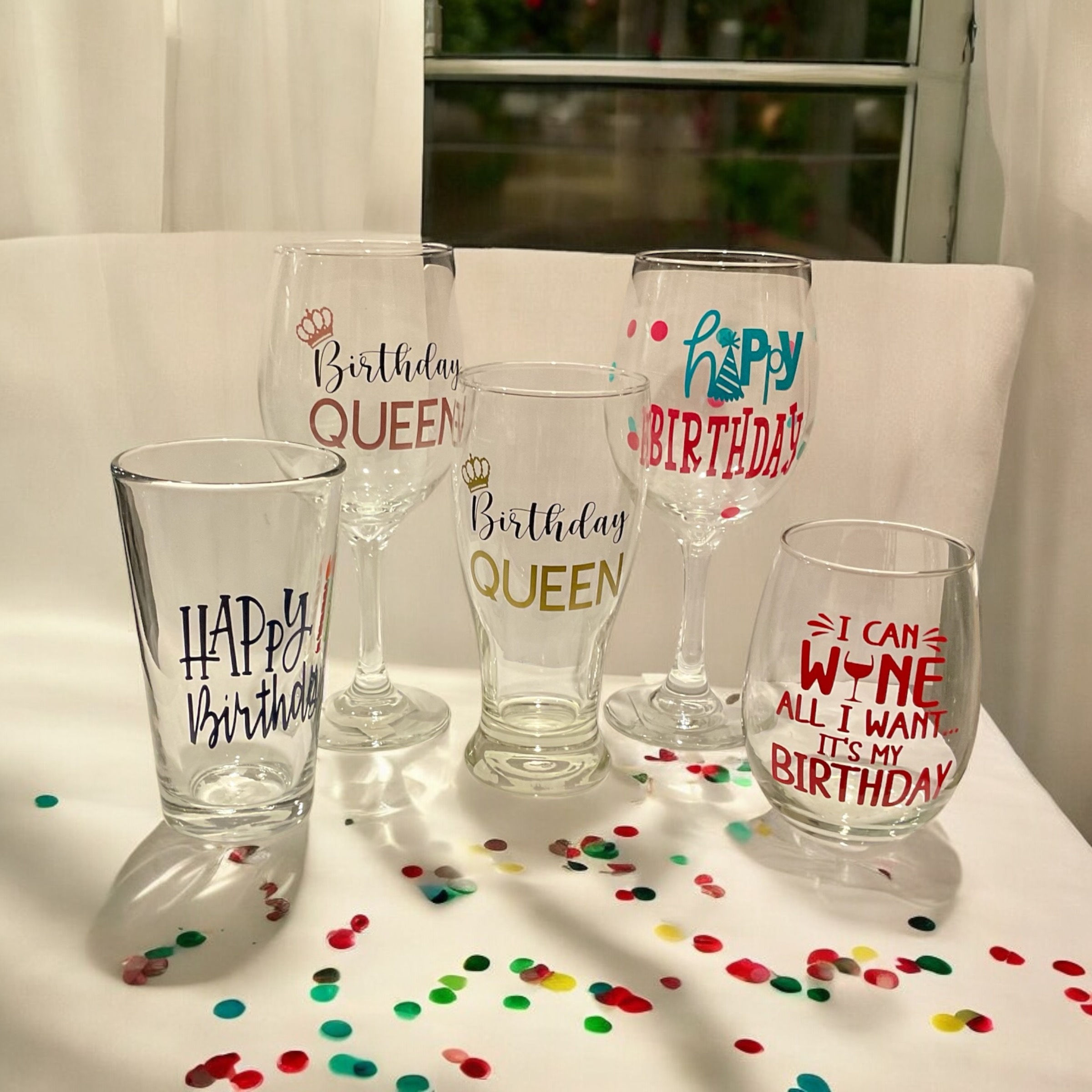 Birthday Glassware