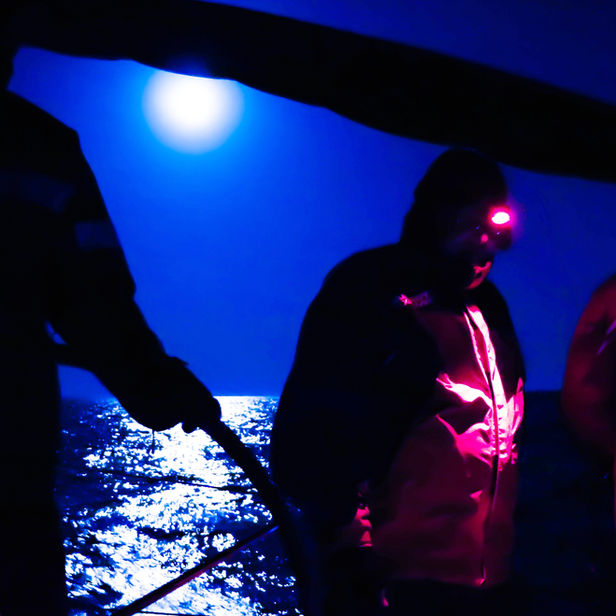 night cruise of the moon