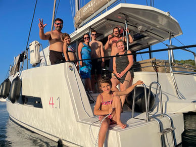 rodinna dovolena na katamaranu