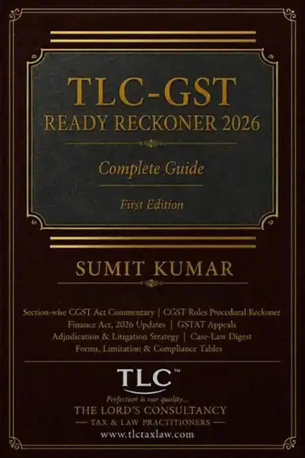 Cover of TLC-GST Ready Reckoner 2026