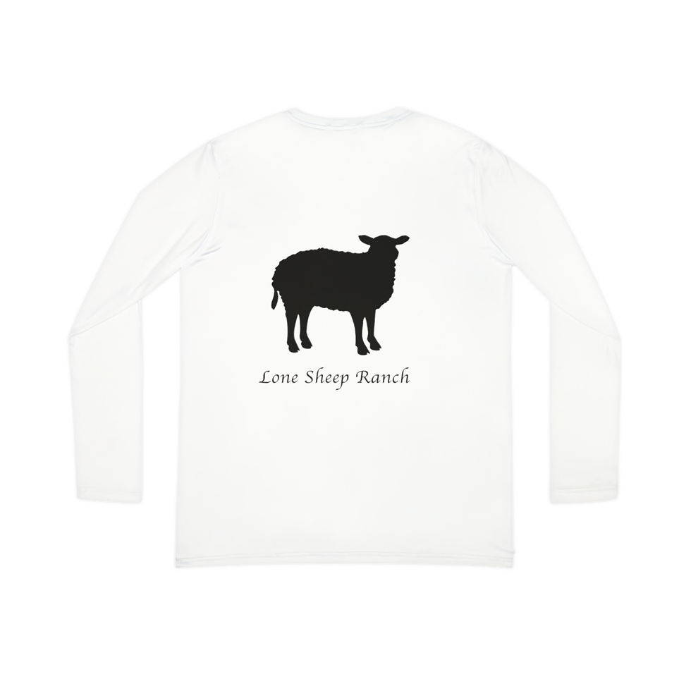 Thumbnail: Women's Long Sleeve V-neck Shirt Lone Sheep Ranch
