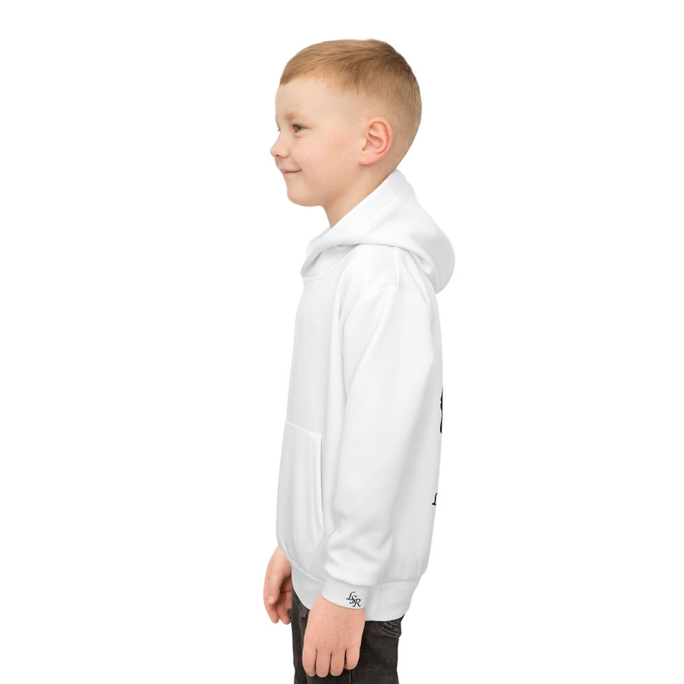 Thumbnail: LSR Children's Hoodie with sheep on back