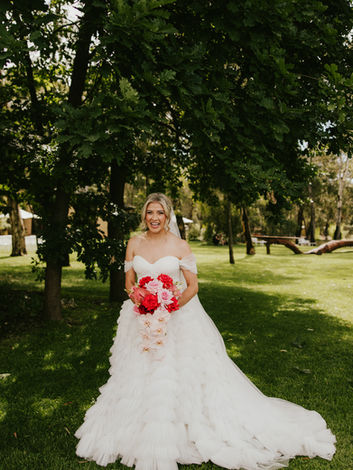 Adelaide bride wearing natural bridal makeup with radiant skin