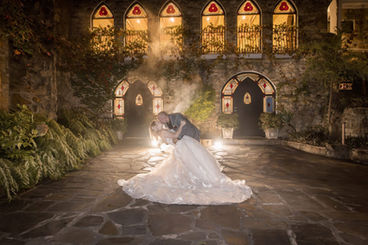 Bride at night with flawless airbrush bridal makeup The Manor Basket Range