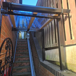 Custom made steel frame canopy 
