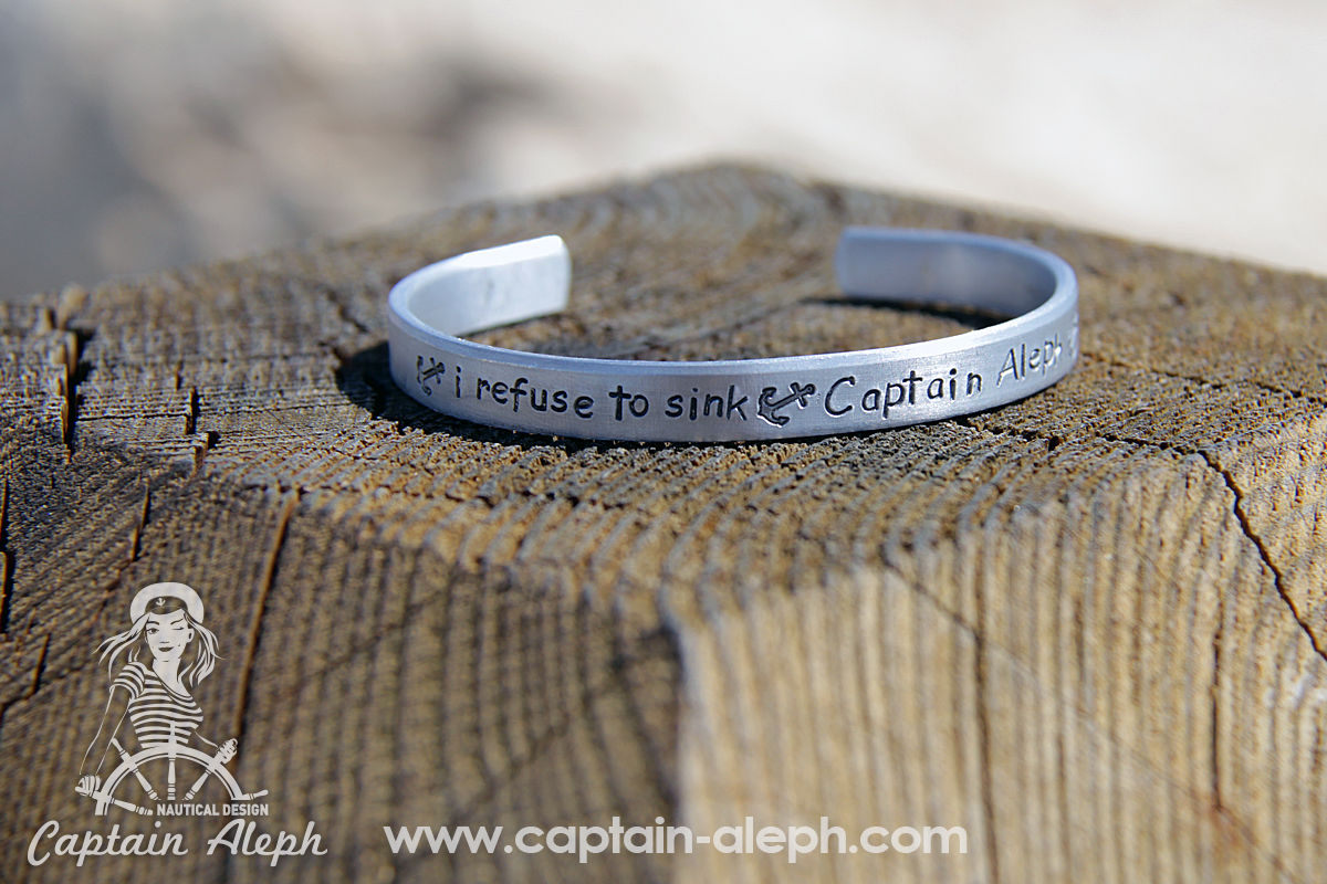 צמיד אישי - I refuse to sink