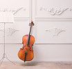Cello and music stand