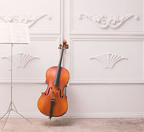Violoncelle et lutrin