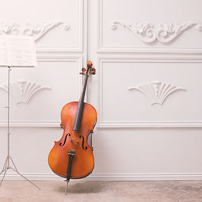 Cello and music stand