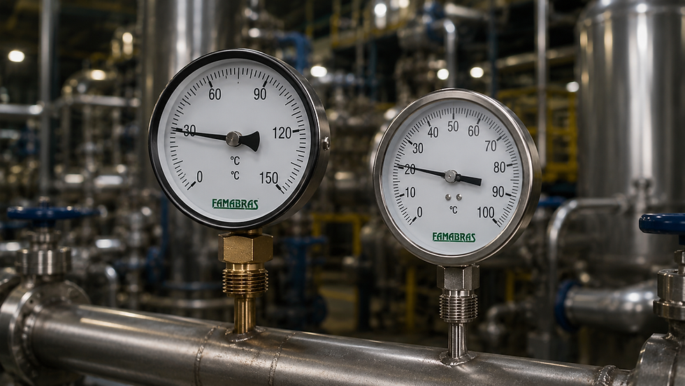 Termômetros Bimetálicos Industriais: precisão, robustez e confiabilidade no controle de temperatura