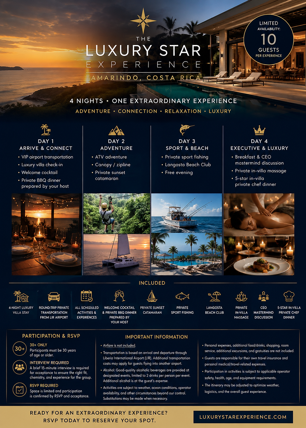 Four Day Luxury Retreat Vacation