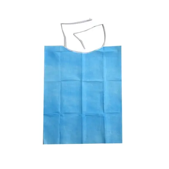 Contour Neck Patient Bibs with Neck Tie (18" x 25") 2-Ply, 300/Case.