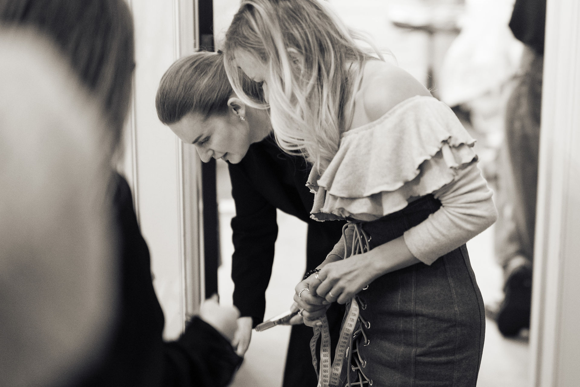 Behind the scenes at London Fashion Week model casting