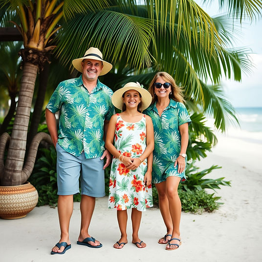 family dressed in tropical attire.jpg