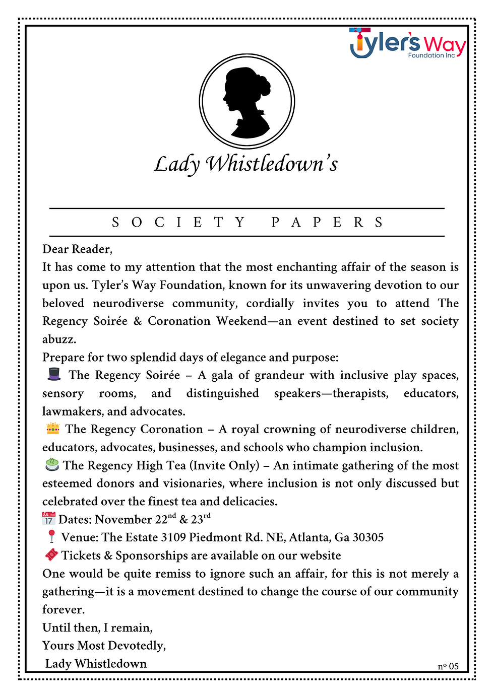 The Regency Soirée