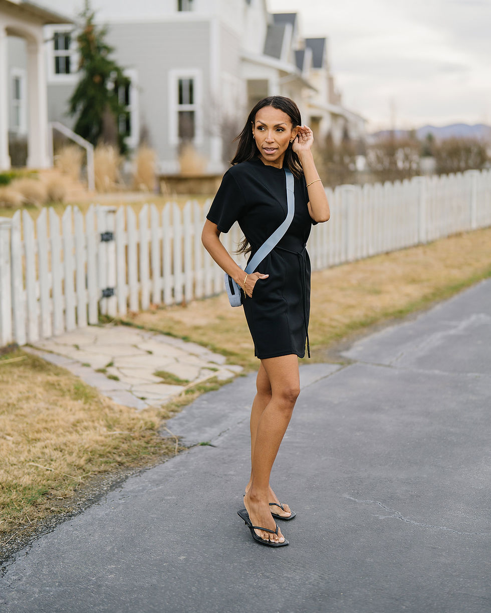 Black Midtown Solstice Dress - Zyia Active Australia