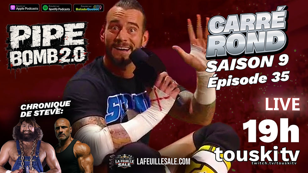 Le Carré Rond S09-EP35, ce soir 19h sur TouskiTV