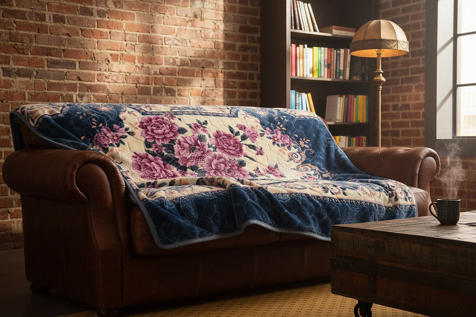 Thumbnail: Sapphire Garden Comfort Blanket