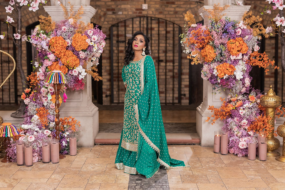 Thumbnail: Emerald Noor Sharara Set