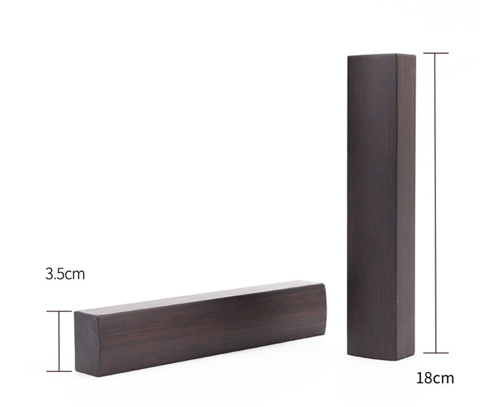 Miniature : Presse-papier au bois de catalpe 18 cm 小号镇纸