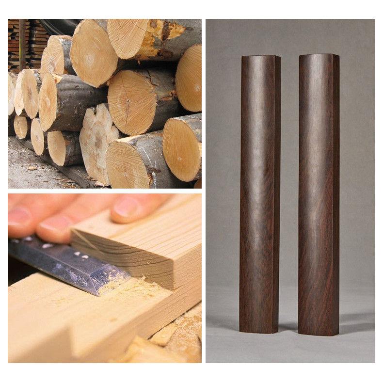 Miniature : Presse-papier au bois de catalpe 18 cm 小号镇纸