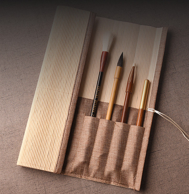 Miniature : Pincelier au style japonais grand format 35.5*35.5 cm 日式笔帘