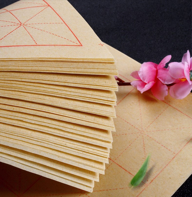 Miniature : Papier brouillon quadrillé débutants 35*42 cm 70 feuilles 毛边纸米字格