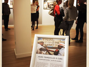 My Cuba images in exhibition at TUI Travel store of Strasbourg
