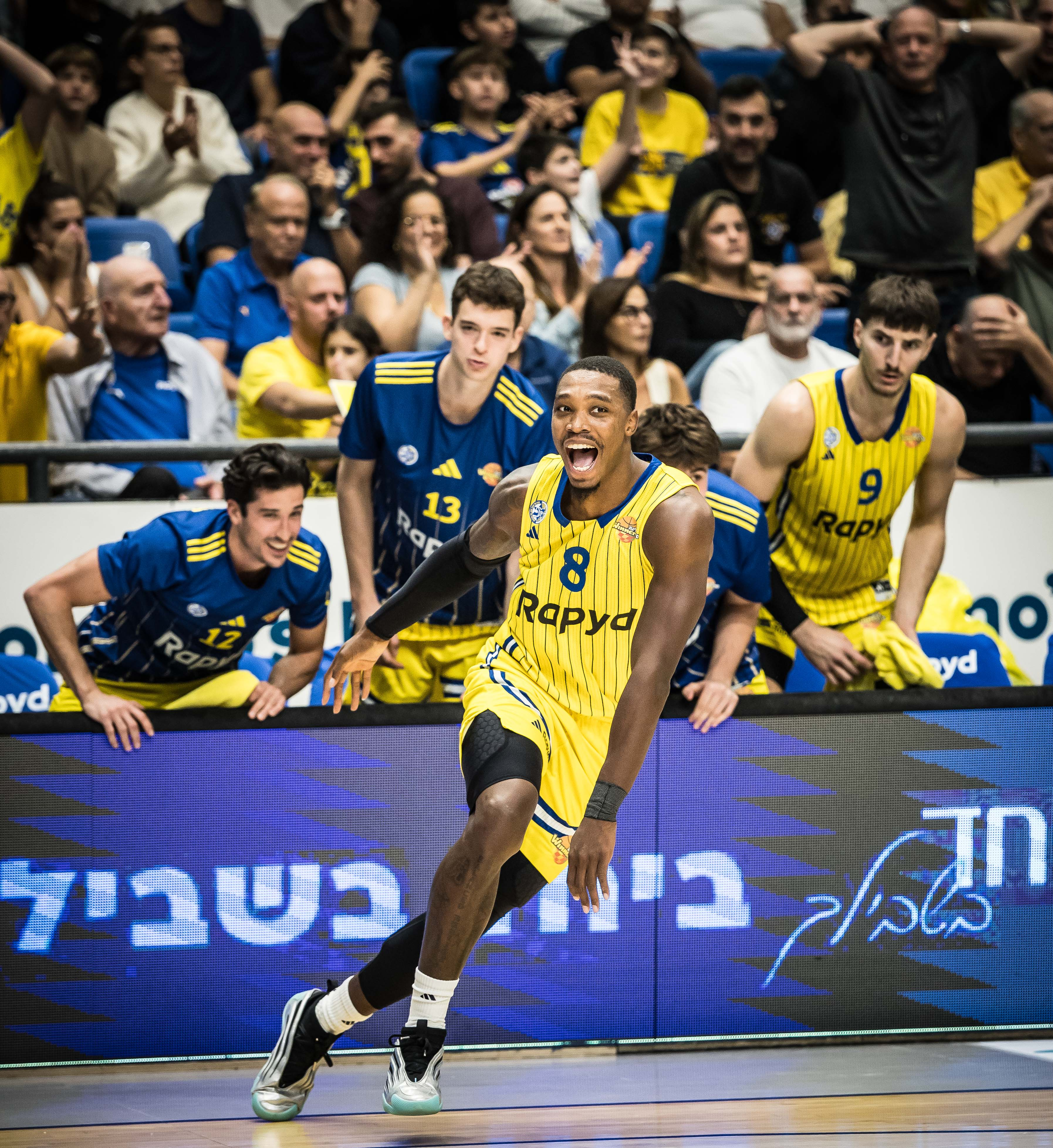 ככה ווקר נראה מול חולון בנובמבר. ישחק גם מחר? (צילום: עודד קרני, באדיבות ליגת ווינר סל)