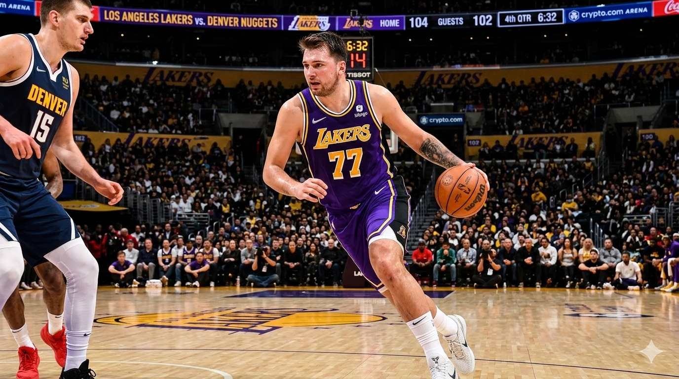 קל יותר לקלוע ב-NBA. זה לוקה אמר. (תמונת AI)