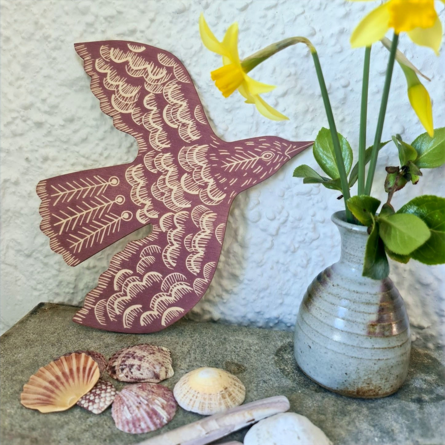 Plywood Hanging Bird