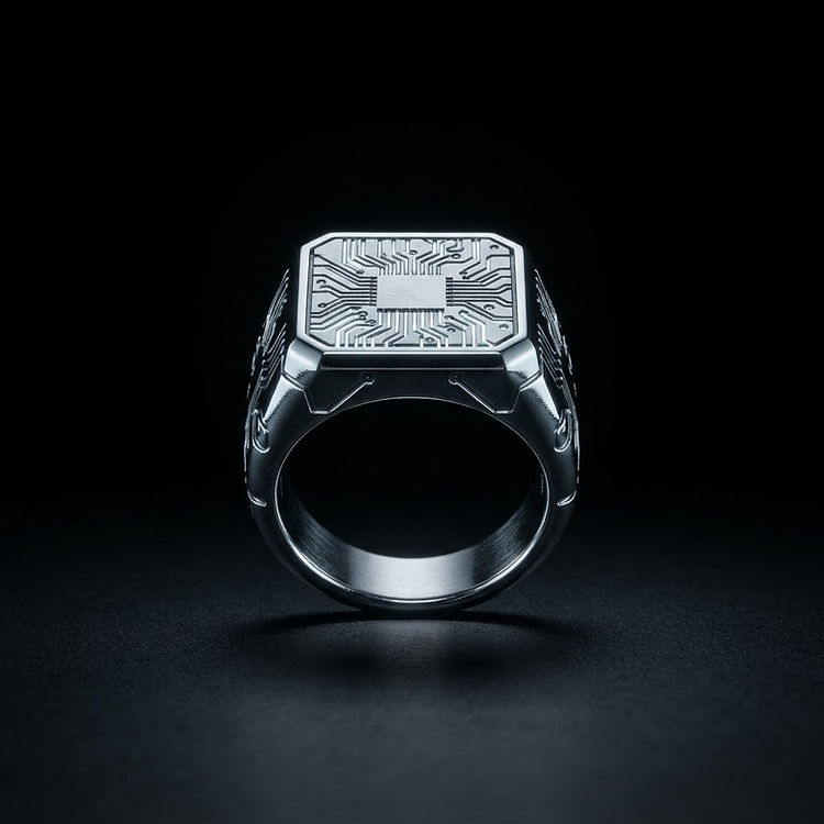 Circuit Signet Ring
