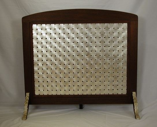 P.H. Miller Fire Screen, White Gold