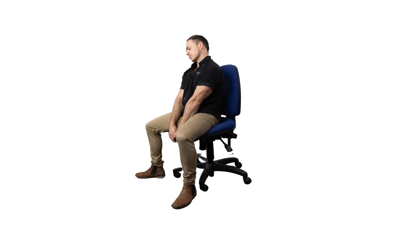 Qualified osteopath explaining poor posture and the effect on the body
