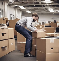 Hurting lower back picking up a heavy box at work.jpg