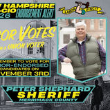 Official AFL-CIO endorsement graphic "Remember to vote for labor-endorsed candidates on November 3rd"