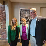 Rebecca Harned, Jeanne Shaheen and Pete posing for a photo together