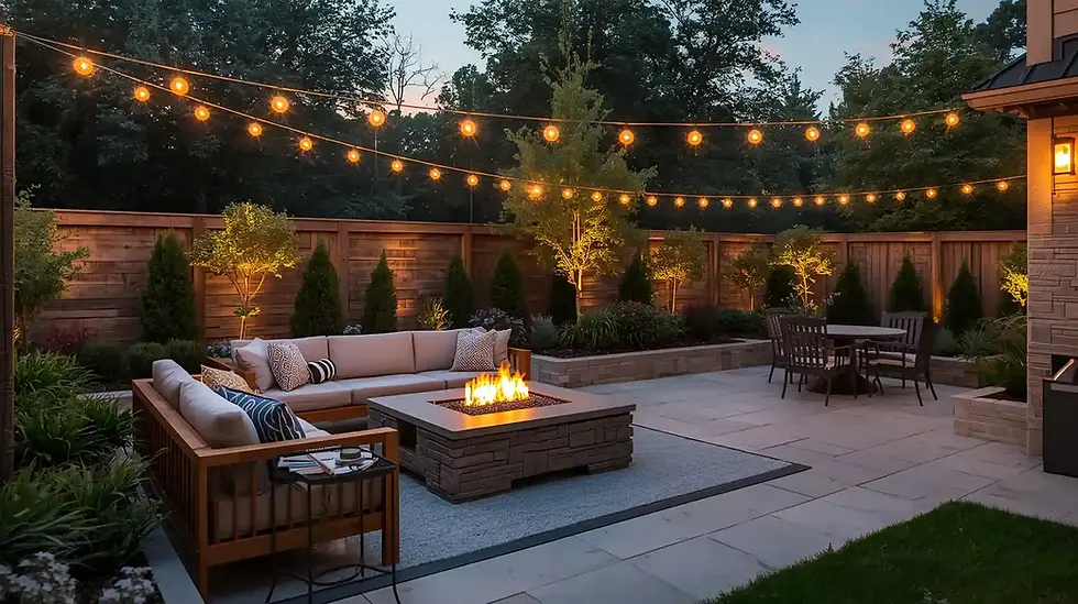 outdoor entertainment area ideas