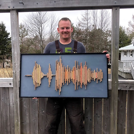 Custom Sound Wave Art - Hardwood | Creations East