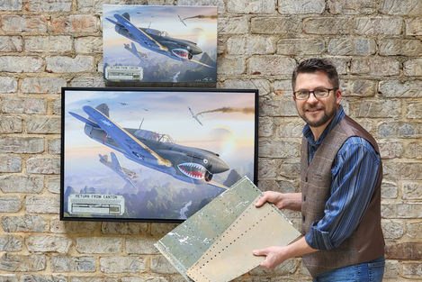 Tex Hill P-40E Warhawk Artist Craig Tinder Aviation Art 7