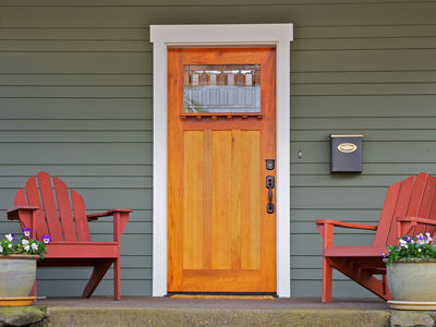 front door of home.