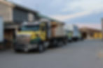 Trucks loaded for delivery
