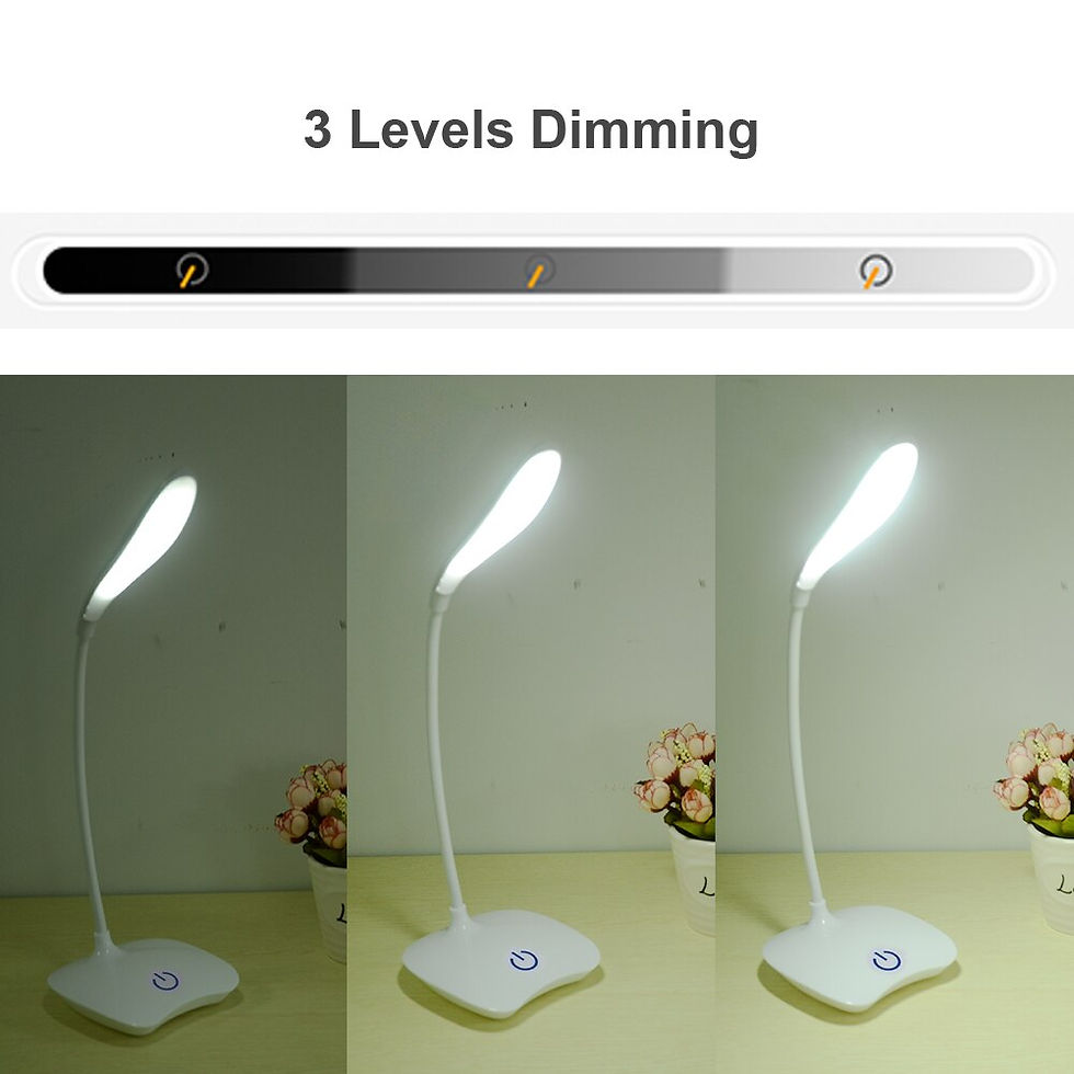 Miniatura: LED Desktop Desk Lamp USB Rechargeable Lighting Eye Protection Room Night Light 