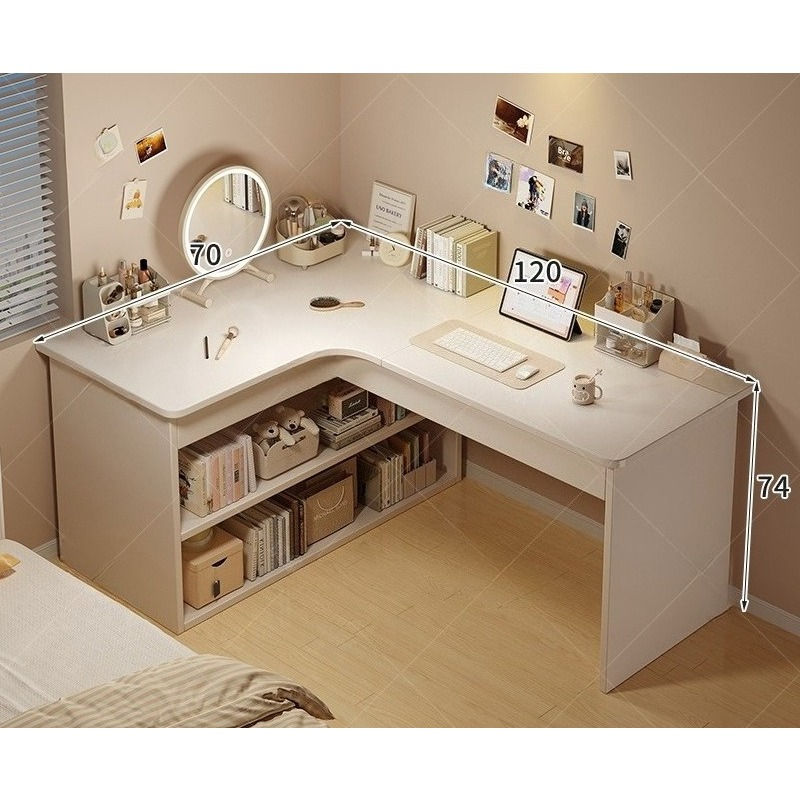 Miniatura: Computer desk Desktop Home bedroom Bookshelf Integrated student learning to writ