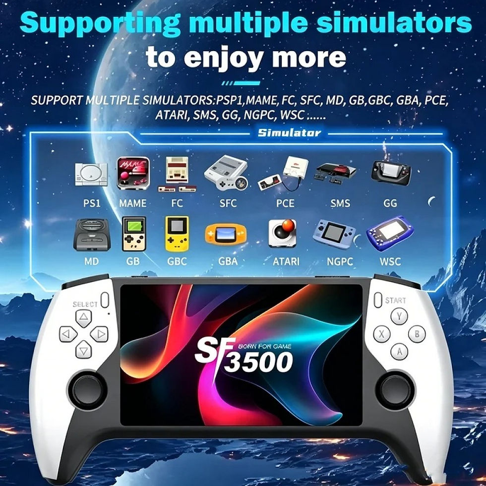 Miniatura: 3000 Games X9 Handheld Video Game Console 5.5inch Screen Retro Video Game Player