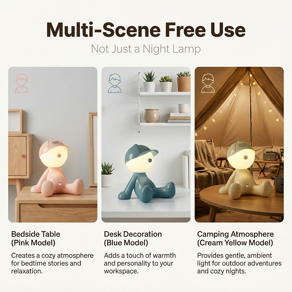 Miniatura: LED night light, cute desk lamp, suitable for bedroom lights, bedside lamps, and